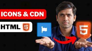 How To Use Font Awesome Icons In HTML Website With CDN | 1 Min Guide