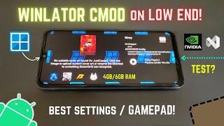 WINLATOR CMOD On Low-End Android Phone Test - Setup & Best Settings!