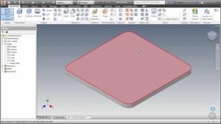 Creating Rounded Corners and Holes in Inventor