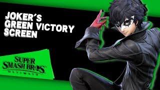 Super Smash Bros. Ultimate - Joker's Green Victory Screen