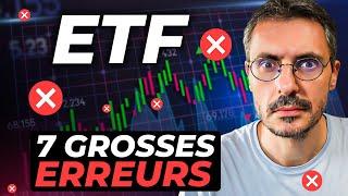 ETF - 7 ERREURS à ne pas faire quand on commence à INVESTIR