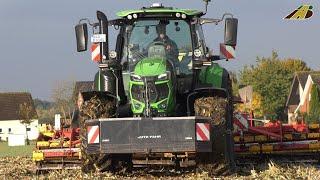 Neuer DEUTZ-FAHR Tractor - Bodenbearbeitung Maisstoppel Farmer tillage Corn Field Landwirtschaft 4.0