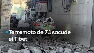 Devastador terremoto en el Tíbet  Un sismo de 7.1 azotó china dejando más de 100 muertos