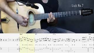 Top 12 Gypsy Jazz Licks For 2-5-1 in C major