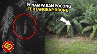 GEMPAR.!! PENAMPAKAN POCONG YANG TEREKAM KAMERA DRONE