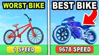 *NEW* BEST Bike VS WORST Bike In Obby But You're On a Bike In Roblox...