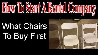 What Chairs To Buy First - Start A Party Rental Company