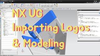 How to convert image(logo... etc) to dxf file and import in my nx ugs modeling workspace?