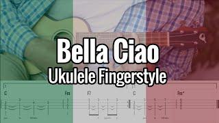 Bella Ciao (Ukulele Fingerstyle Play Along) Tabs On Screen