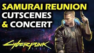 Johnny Silverhand's Band: Samurai Reunion Questline - All Cutscenes & Concert | Cyberpunk 2077