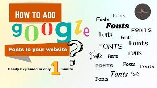 Add custom fonts in your HTML website using Google Fonts I Easily explained #googlefonts #html #css