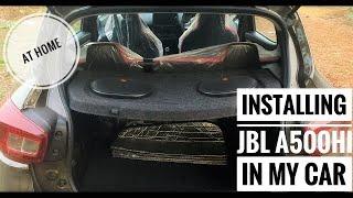 *music system upgrading in my kwid * installing jbl A500HI in my car ||zebss vlogs