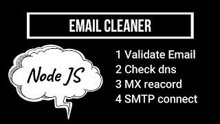 Email validator API -1 | Email Cleaning Tool | Node js