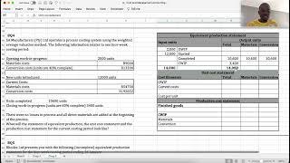 Chap 8 - Process Costing -Normal  Abnormal Losses, Inspection point, FIFO, Weighted Average. MAC3761