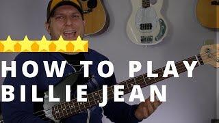 How To Play Billie Jean Bass Line | Michael Jackson Bass Guitar Lesson