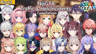 [Eng Sub] NijiGTA Traffic and Heli Incidents Compilation - Part 1 (Niji_JP/KR/EN)