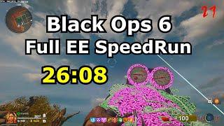 Black Ops 6 Zombies Liberty Falls Speed Run Full Solo 26:08 (building jet gun)