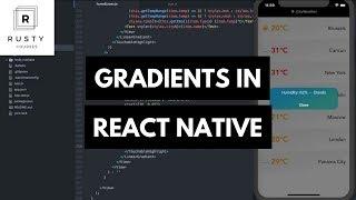 How to use gradients in React Native