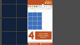 How to create a GRID image in PowerPoint? #powerpoint #presentation  #msoffice #shorts