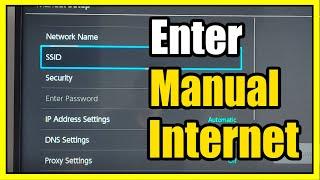 How to Enter in a Manual Internet Connection for Wifi on Nintendo Switch