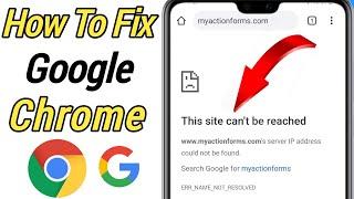 How To Fix This Site can't be reached Error on Android Mobile [2022] || Fix Google Chrome Error