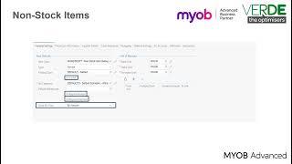 MYOB Advanced Training - Inventory Management - Non Stock Items Overview