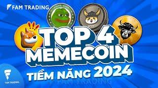 Đừng bỏ lỡ TOP 4 đồng MEME Coin dẫn đầu TREND này (2024)