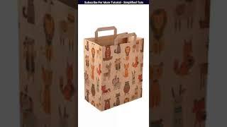 Make Food Bag Design in Photoshop | Learn Photoshop | Simplified Tuts #shorts