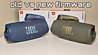JBL CHARGE 5 NEW UPDATE VS OLD FIRMWARE "DEEPER BASS!?" TL & ND