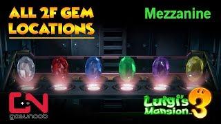 Luigi's Mansion 3 All 2F Gem Locations - Mezzanine Gems