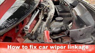 How to fix Nissan qashqai 1.5 dci wiper linkage