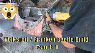 Front End Disassemble and Nose Job - DIY Volksrod / Franken Beetle Build - 1960 VW Beetle - 1