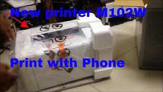 HP LaserJet Pro M102w Unboxing