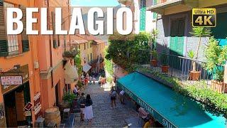 BELLAGIO in Summer  Lake Como, Italy [walking tour] in 4k - Virtual city tour