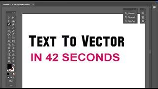 How To Convert Text To Vector In Illustrator (Turn Text To SVG Path)