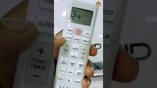 Lloyd Ac Remote Demo 2023 || How To Use Lloyd 5in1 Ac Remote || #Lloyd #shorts #ytshorts