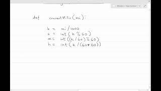 Convert milliseconds to hours, minutes, and seconds Write a function that converts milliseconds to h