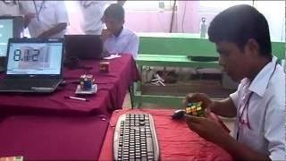 Rajapakshage Tharindu Madushanka solved the the Rubik's Cube in 23.88 Seconds