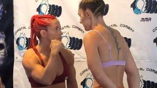 Jamie Edenden vs. Bonnie Gillespie - Weigh-in Face-Off - (Coastal Combat 9) - /r/WMMA