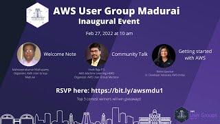 AWS User Group Madurai Inaugural Event