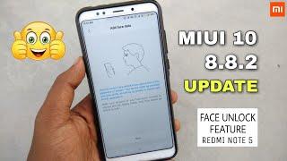 MIUI 10 8.8.2 Latest Update With Face Unlock || Redmi Note 5