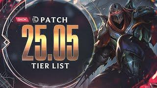 PATCH 15.5 MID LANE TIER LIST (25.05)