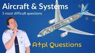 5 MOST CHALLENGING Airframe and Systems questions from EASA ATPLQ database! Captain Joe & Fabi C