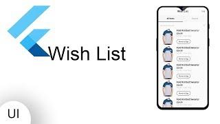 Wish List App UI - Flutter Tutorial