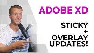 Adobe XD's 2 New Awesome Features! Fixed Elements & Overlays Tutorial