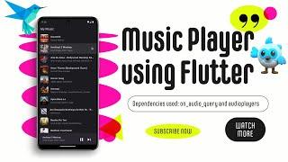 Music Player app using Flutter || How to create Music Player app using Flutter #musicplayer