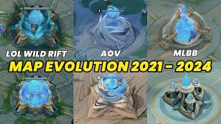 MAP Evolution :  Mobile Legends Bang Bang VS Arena Of Valor VS League Of Legends Wild Rift Ultra HD