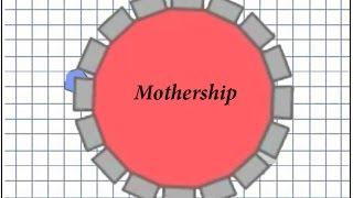 Diep.io Как играть на танке Mothership со 100% шансом.