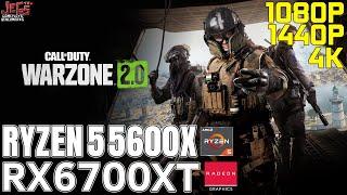 Call of Duty: Warzone 2.0 | Ryzen 5 5600X + RX 6700 XT | 1080p, 1440p, 4K benchmarks!