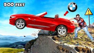 Throwing Our BMW from 500 Feet Mountain | लाखों का नुकसान हो गया | DO NOT TRY